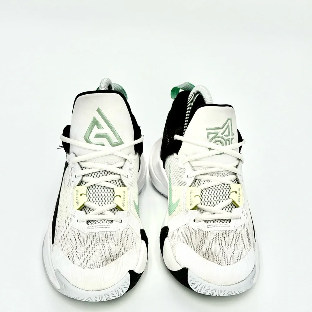 Nike Giannis Immortality 2 White Black Volt Nike White and Mint‎ Green Sneakers